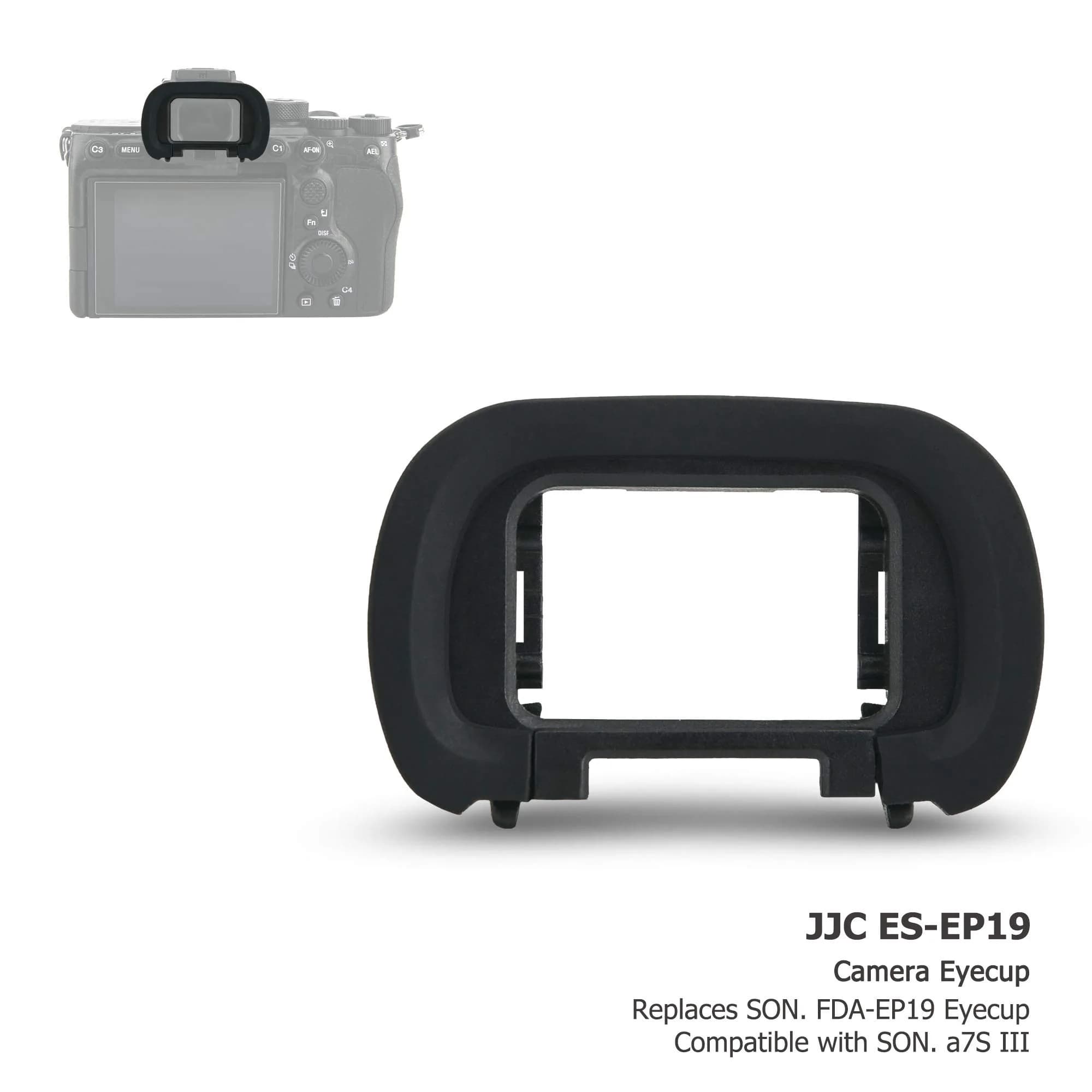 JJC 2 Pack Soft Silicone Camera Eyepiece Eyecup for Sony A7/A9 Series Cameras | Replaces FDA-EP19 - view 8