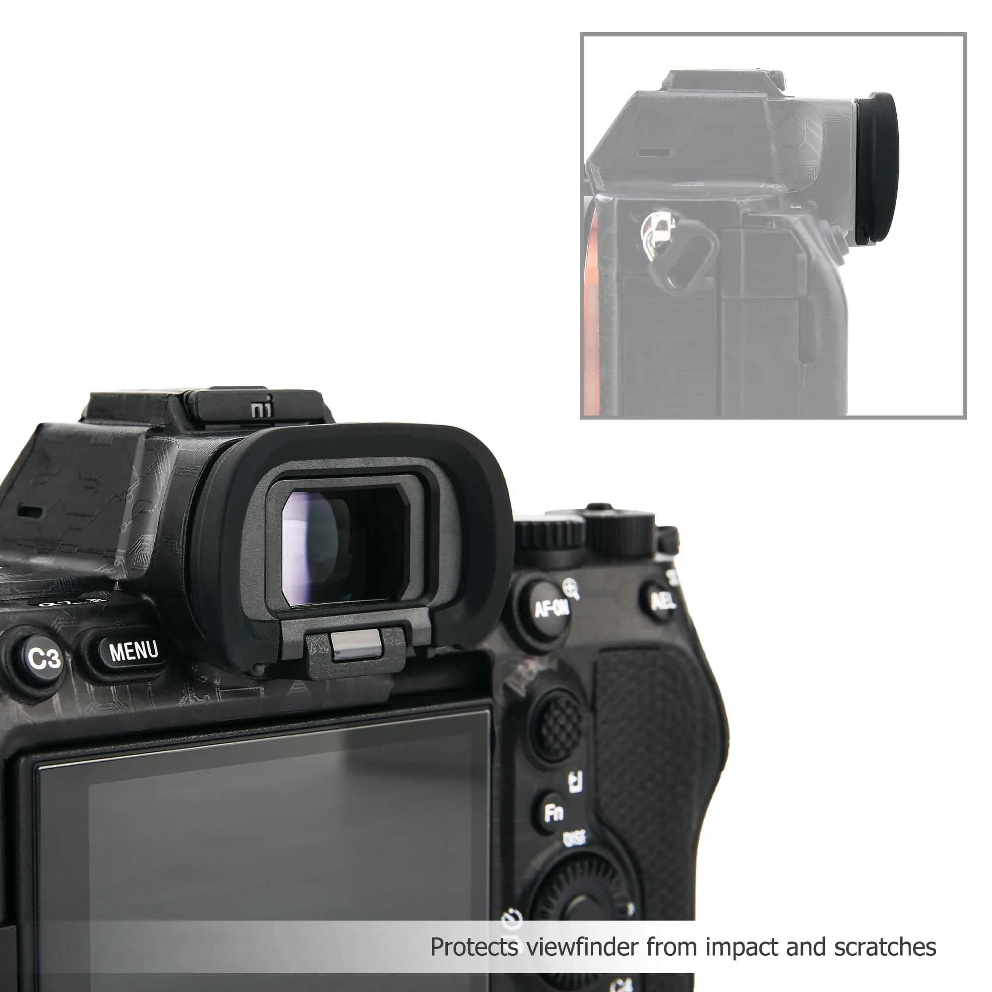 JJC 2 Pack Soft Silicone Camera Eyepiece Eyecup for Sony A7/A9 Series Cameras | Replaces FDA-EP19 - view 4