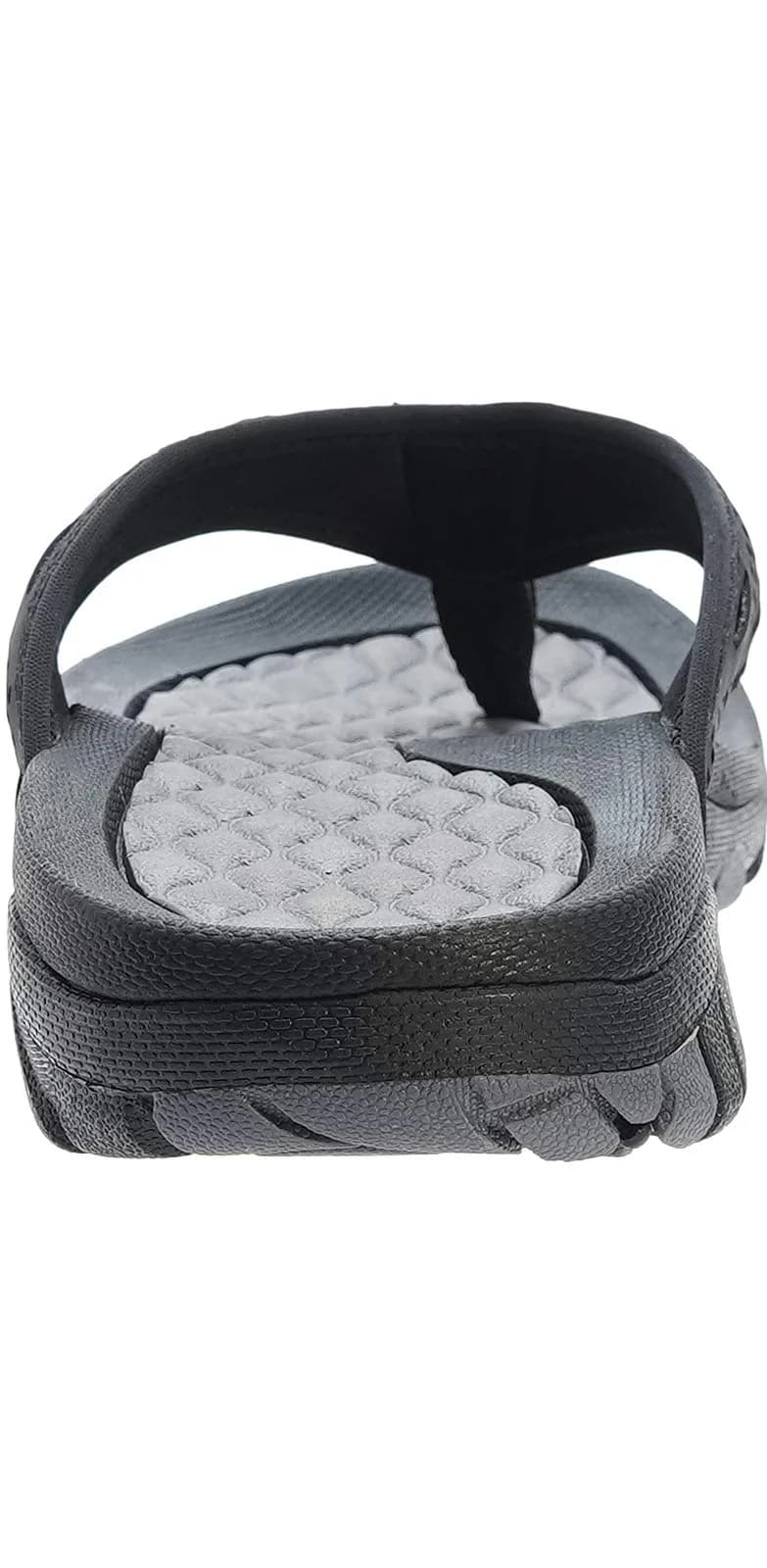 WHITIN Men's Arch Support Flip Flop Sandal Black 10 (3.5cm Heel) | Slip Resistant Outdoor Athletic - view 6