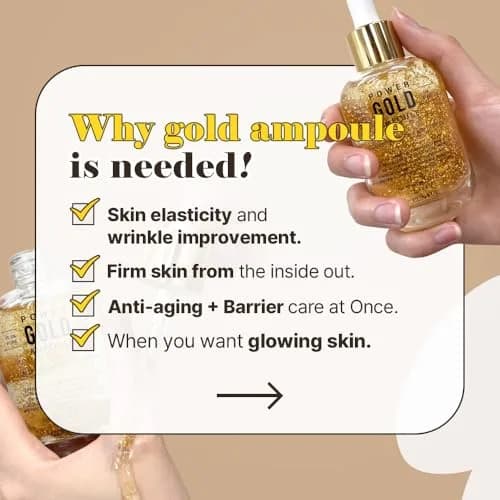 EUNYUL Power Enhancing Gold Ampoule Serum 50ml (1.69 fl. Oz.) | 99.99% Pure 24K Gold for Radiant Skin thumbnail 3