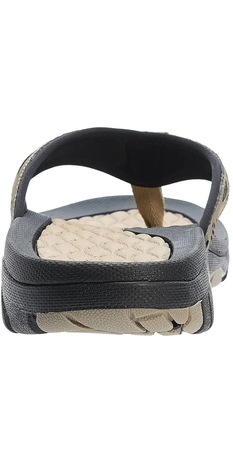 WHITIN Men's Arch Support Flip Flop Sandal Khaki 10 (US Men's) | Modern Contouring with Anatomical Arch Support - view 6