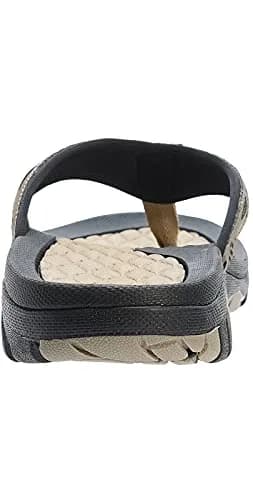 WHITIN Men's Arch Support Flip Flop Sandal Khaki 10 (US Men's) | Modern Contouring with Anatomical Arch Support thumbnail 6
