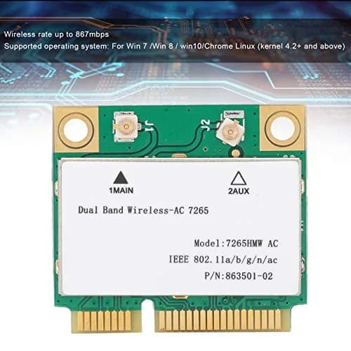 Lazmin112 Mini PCIE WiFi Card 867Mbps | Dual Band 802.11AC Wireless Adapter thumbnail 2