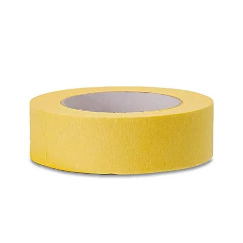 Lichamp 36mm x 55m Yellow Automotive Masking Tape for Painting | Car Detailing Masking Tape for Clean Lines thumbnail 1