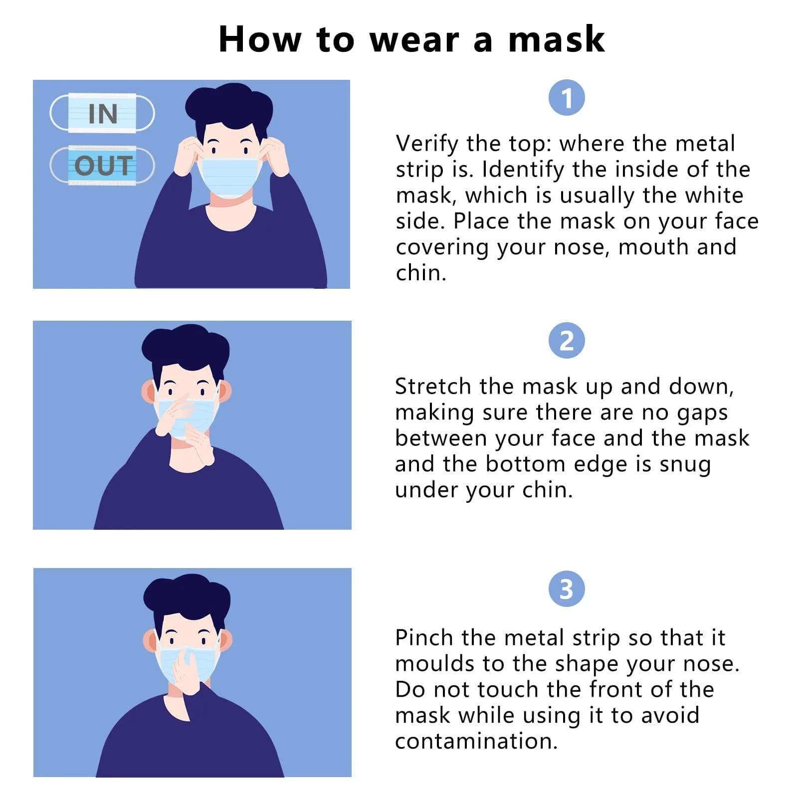 Borje Disposable Face Mask 3 Ply | Breathable Non-Woven Fabric, 200 pcs, Suitable for Adults & Teens thumbnail 7