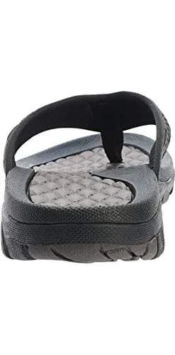 WHITIN Men's Arch Support Flip Flops Slip Resistant Outdoor Sandals Brown 27cm (9 US) thumbnail 6