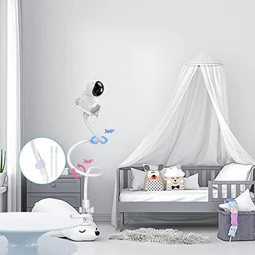 Derebir Flexible Baby Camera Mount Holder Stand | Compatible with Nanit Pro, HelloBaby, Infant Optics & 1/4" Cameras thumbnail 4