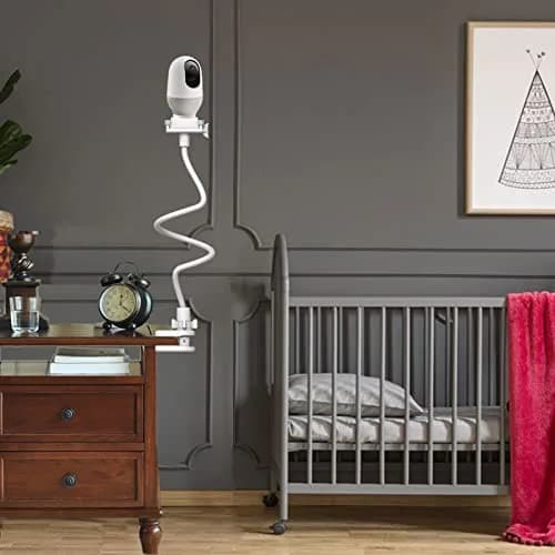 Derebir Flexible Baby Camera Mount Holder Stand | Compatible with Nanit Pro, HelloBaby, Infant Optics & 1/4" Cameras thumbnail 7