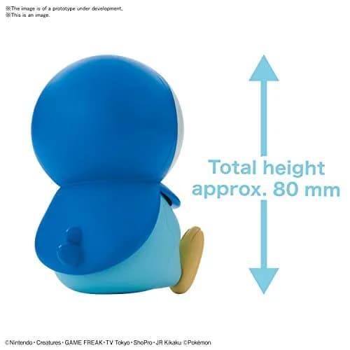 Bandai Hobby Pokémon Piplup Model Kit 5 x 8 x 2 inches | Poseable Figure for Display - view 2