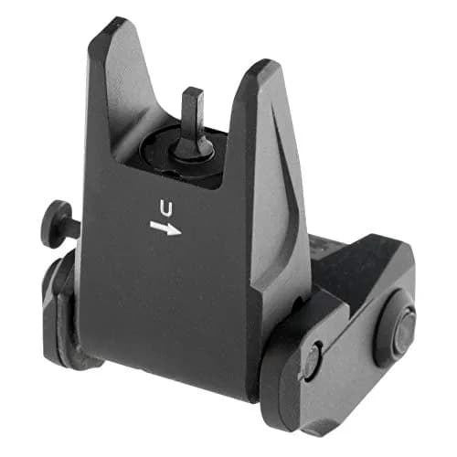 UTG PRO Flip-up Front Sight, Picatinny, Black | Elevation Adjustable, Lightweight Aluminum, AR Platform thumbnail 2