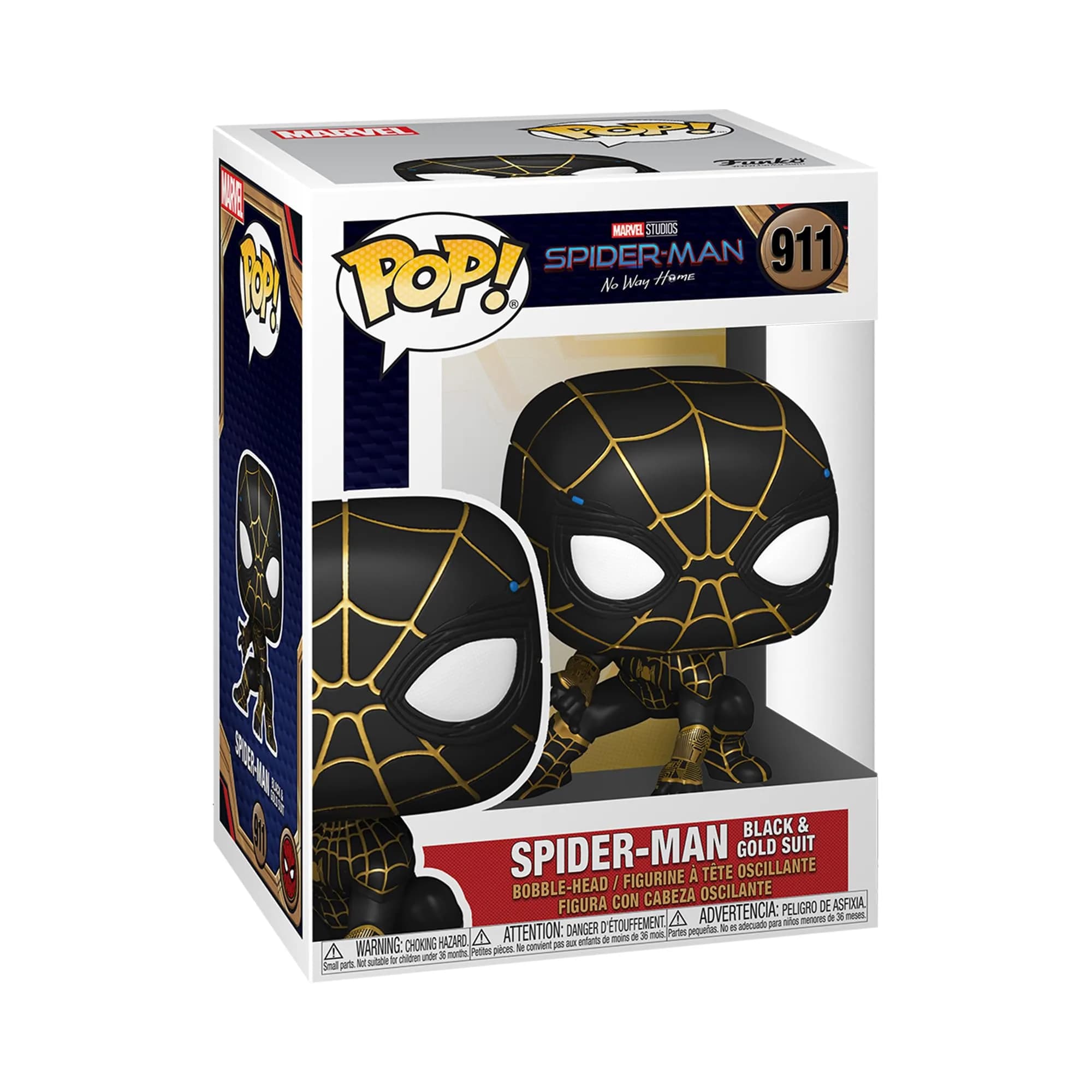 Funko POP Marvel Spider-Man Black and Gold Suit 3.75 inches | Action Figure for Kids 3-6 — Funko