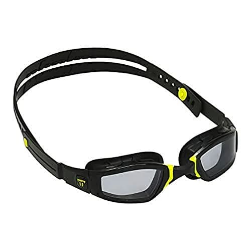 Phelps Ninja Competitive Swim Goggles Smoke Lens Black & Yellow Frame | Anti-Fog UV Protection thumbnail 1