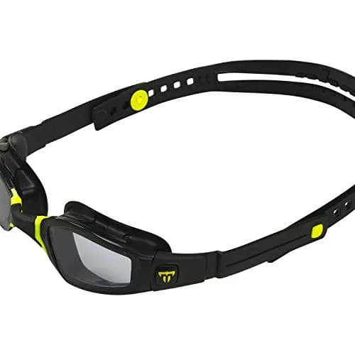 Phelps Ninja Competitive Swim Goggles Smoke Lens Black & Yellow Frame | Anti-Fog UV Protection thumbnail 5