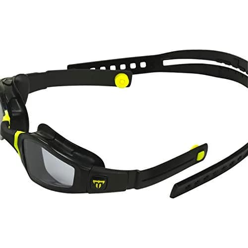 Phelps Ninja Competitive Swim Goggles Smoke Lens Black & Yellow Frame | Anti-Fog UV Protection thumbnail 6