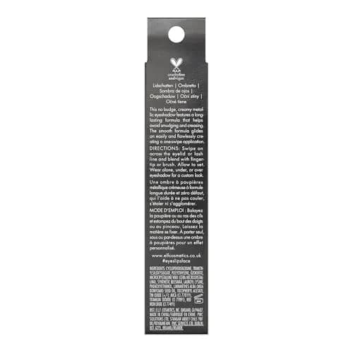e.l.f. No Budge Shadow Stick Perfect Pearl Metallic Cream Eyeshadow Stick 0.05 oz (1.4g) | High-Pigment, Long-Lasting Wear thumbnail 5