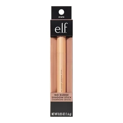 e.l.f. No Budge Shadow Stick Champagne Crystal | Long-Lasting Metallic Cream Eyeshadow Stick thumbnail 4