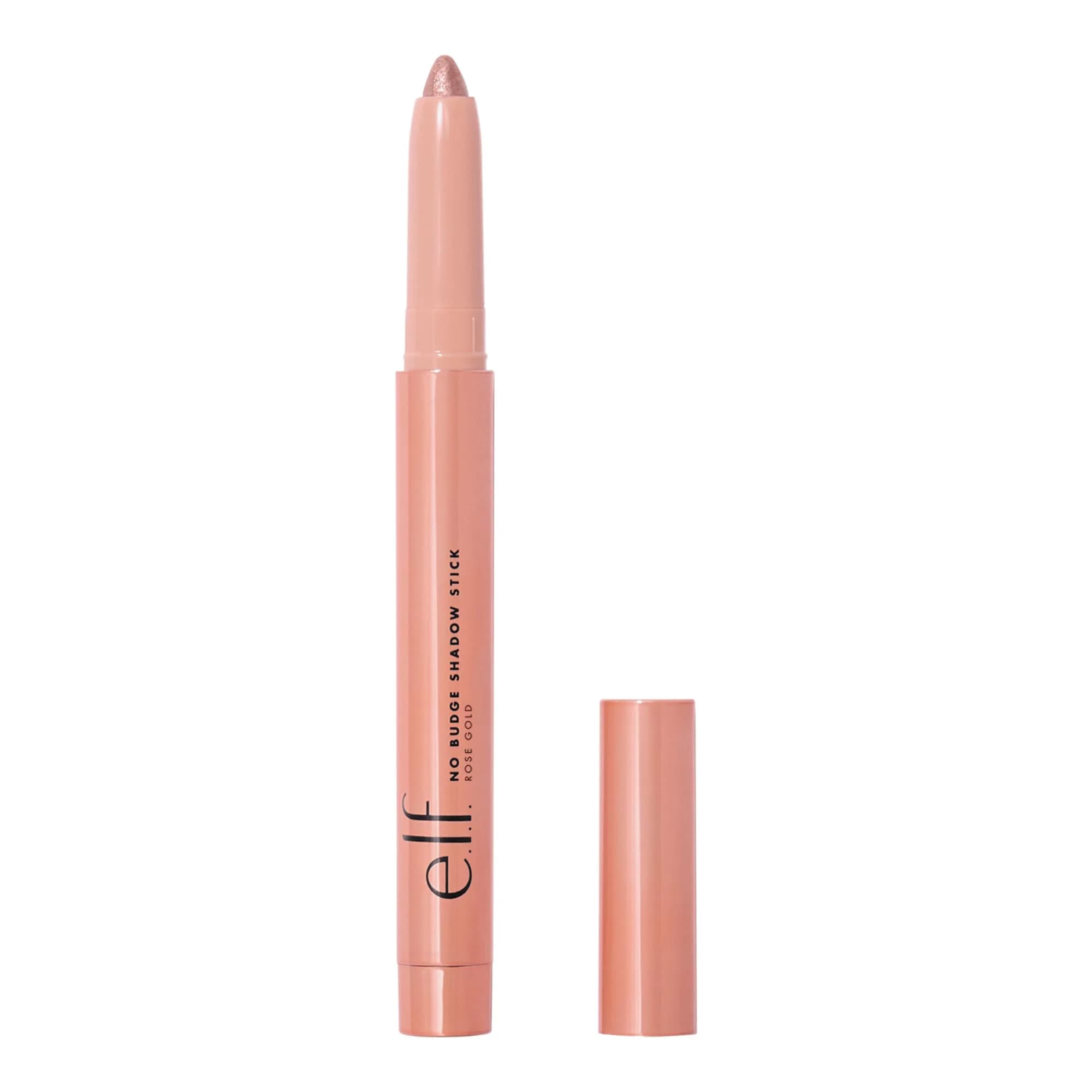 e.l.f. No Budge Shadow Stick Rose Gold Metallic Cream Eyeshadow Stick | Long-Lasting & Smudge-Proof — Rose Gold