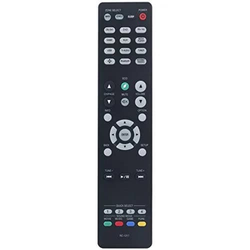 WINFLIKE RC-1217 Replacement Remote for Denon AV Receiver | Easy Setup, Sensitive Keys, Black thumbnail 1