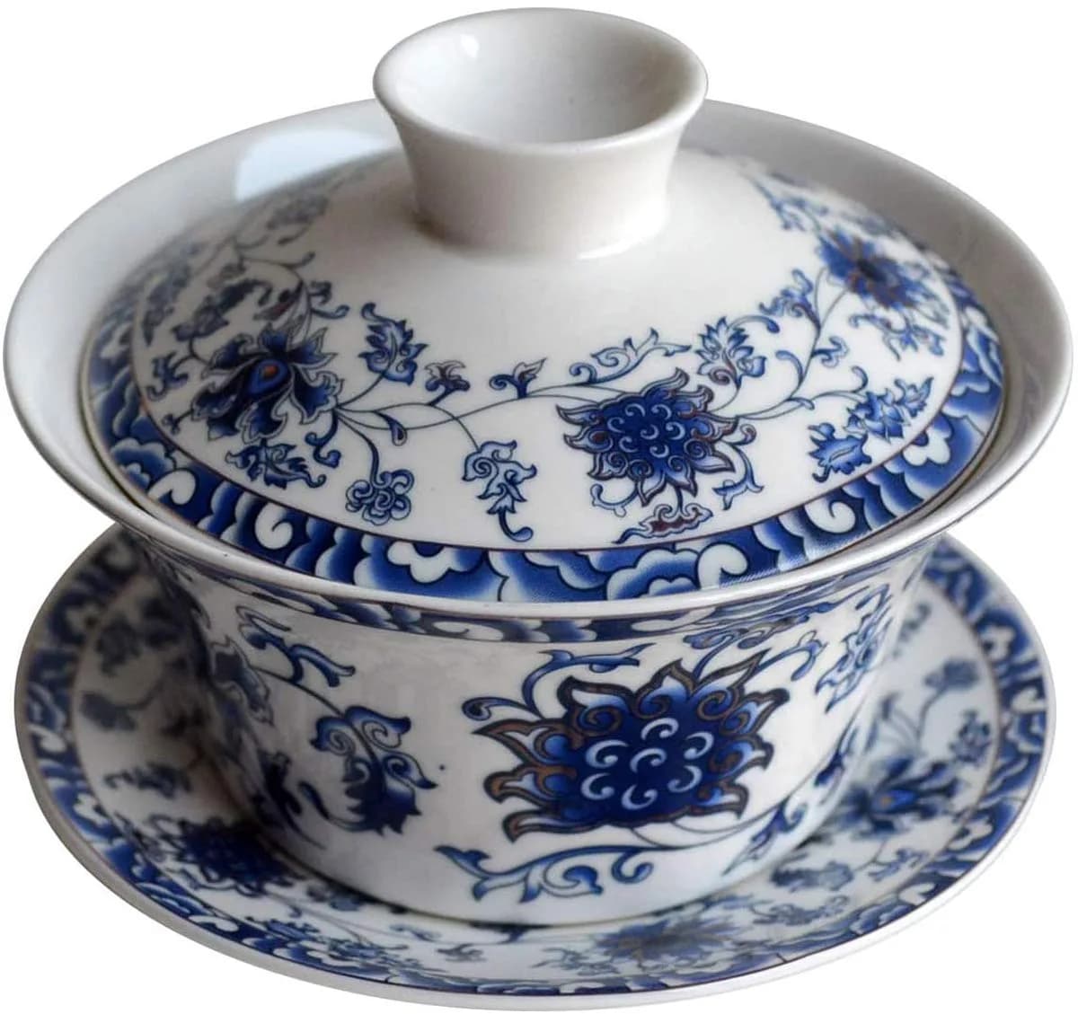 Eplze 300ml (10oz) Ceramic Gaiwan Teacup with Lid | Traditional Chinese Kung Fu Tea Ceremony - main product image