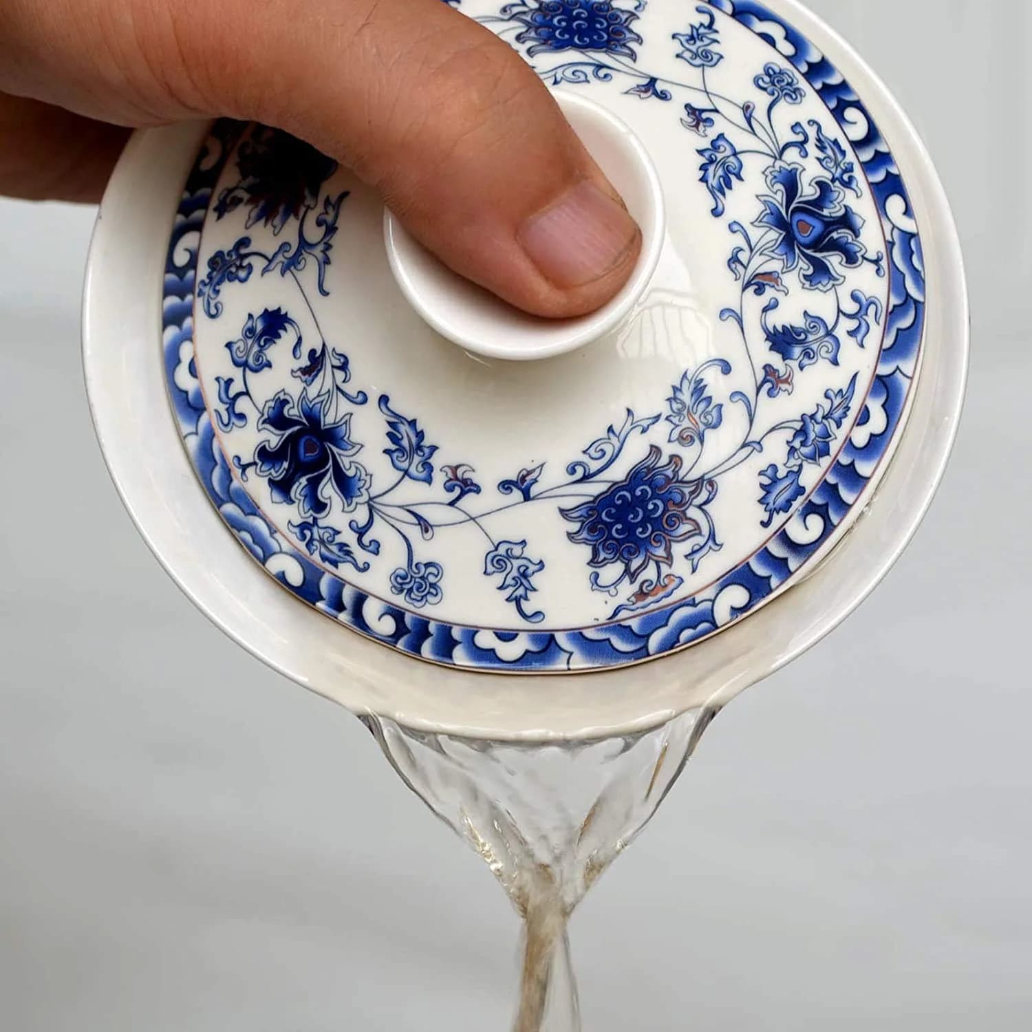 Eplze 300ml (10oz) Ceramic Gaiwan Teacup with Lid | Traditional Chinese Kung Fu Tea Ceremony - view 6