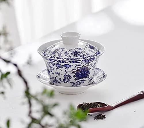 Eplze 300ml (10oz) Ceramic Gaiwan Teacup with Lid | Traditional Chinese Kung Fu Tea Ceremony thumbnail 8