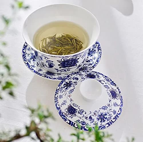 Eplze 300ml (10oz) Ceramic Gaiwan Teacup with Lid | Traditional Chinese Kung Fu Tea Ceremony thumbnail 9