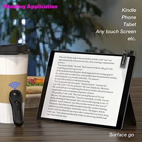 SK SYUKUYU RF Remote Control Page Turner for Kindle, iPad, Android Tablets & iPhone | Black thumbnail 5
