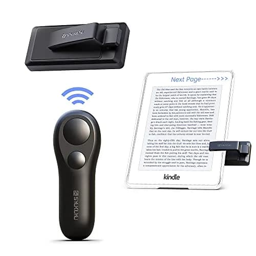 SK SYUKUYU RF Remote Control Page Turner for Kindle, iPad, Android Tablets & iPhone | Black thumbnail 1