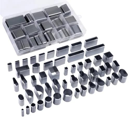 Yizzvb 52 Shape Style Leather Hole Punch Set | Alloy Steel Craft Tool thumbnail 1