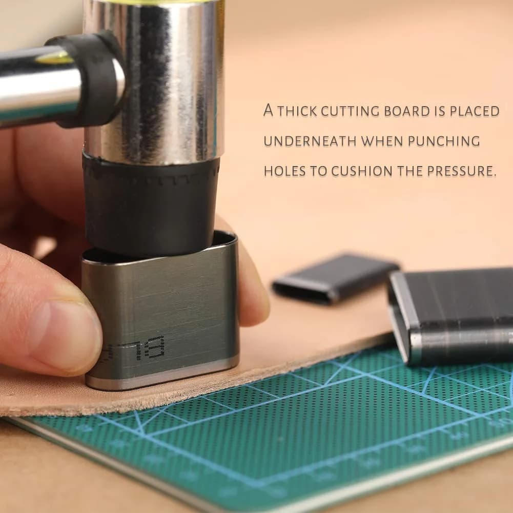 Yizzvb 52 Shape Style Leather Hole Punch Set | Alloy Steel Craft Tool - view 4