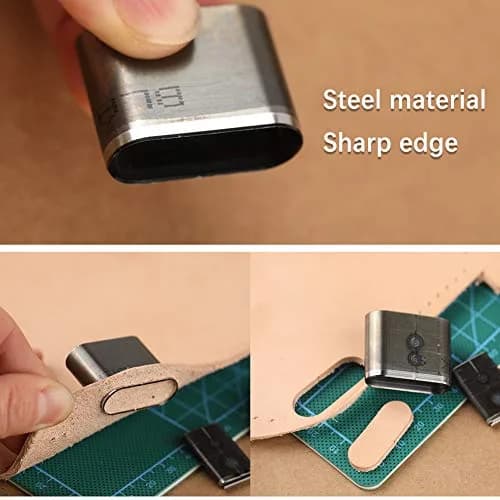 Yizzvb 52 Shape Style Leather Hole Punch Set | Alloy Steel Craft Tool thumbnail 6