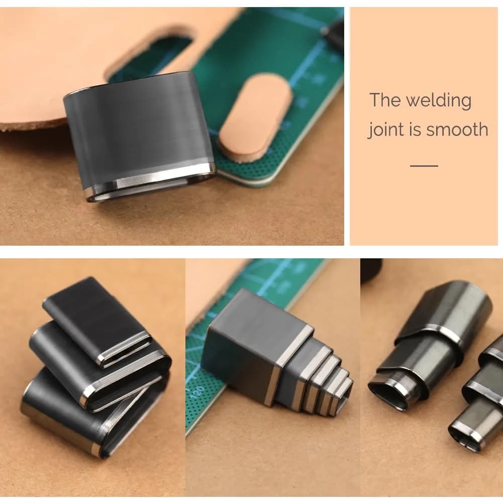 Yizzvb 52 Shape Style Leather Hole Punch Set | Alloy Steel Craft Tool - view 7