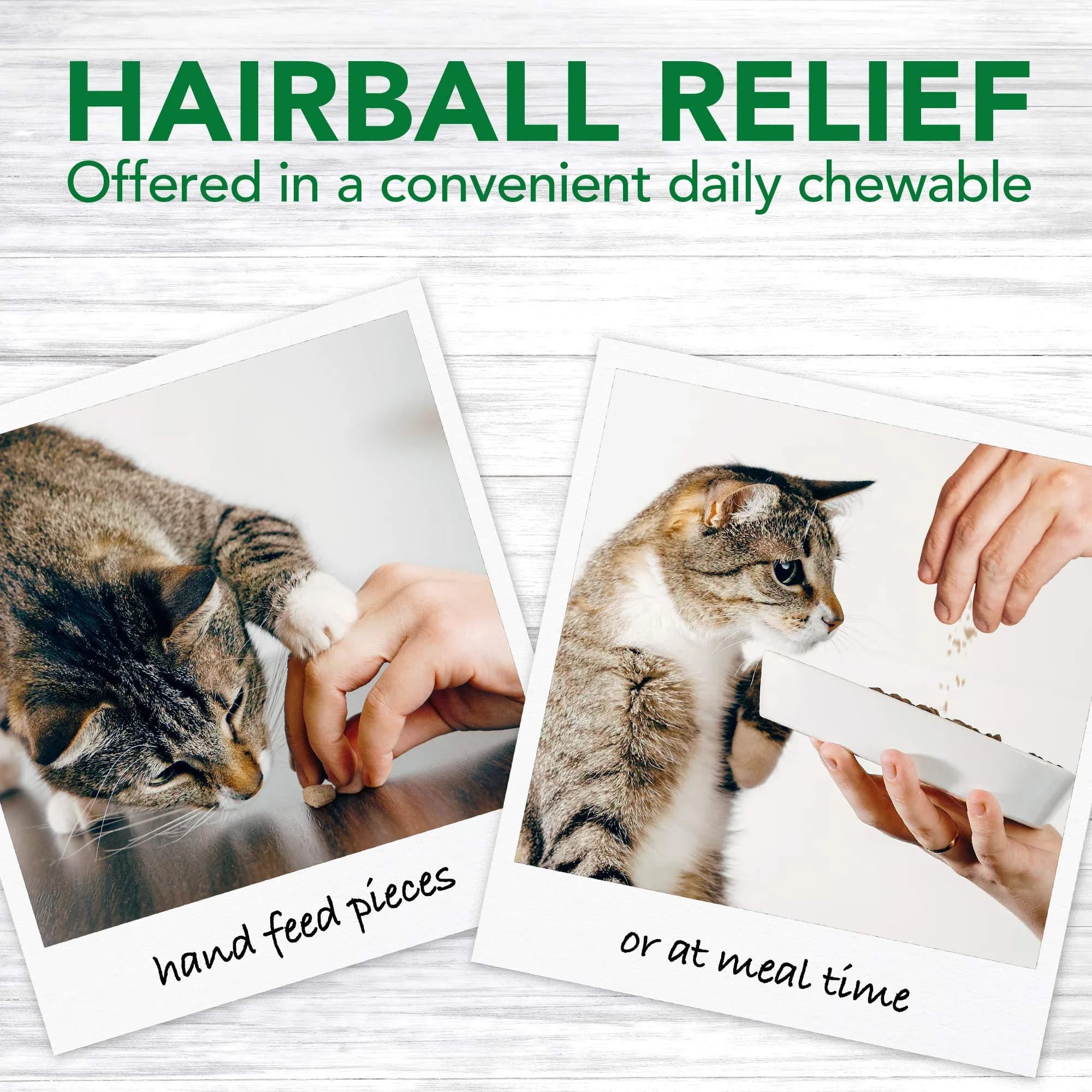 Vet's Best Cat Hairball Relief Chewable Tablets 180 Count | Natural Digestive Aid for Cats - view 3