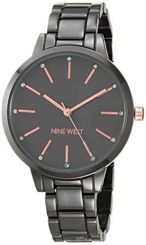 Nine West Women's Crystal Accented Bracelet Watch 36mm (1.42in) | Japanese Quartz Movement thumbnail 1