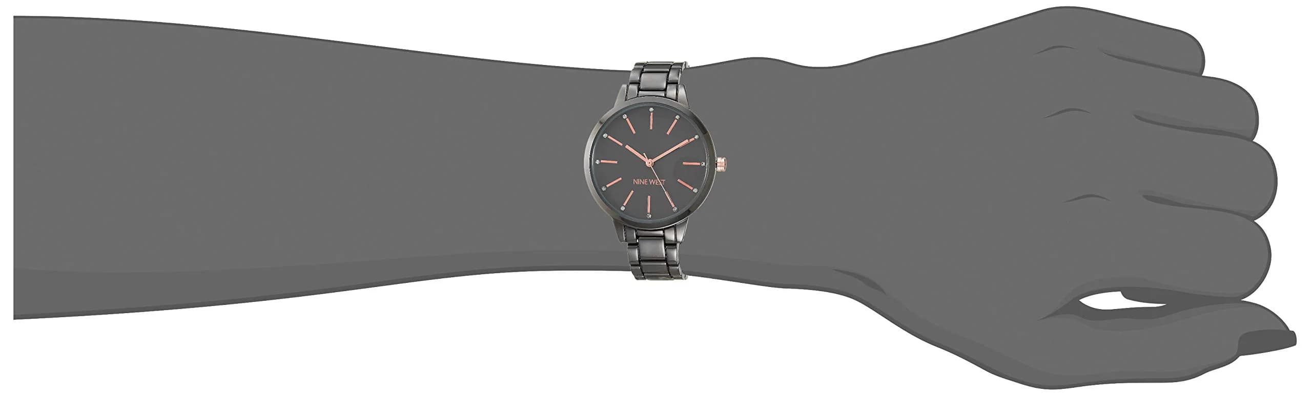 Nine West Women's Crystal Accented Bracelet Watch 36mm (1.42in) | Japanese Quartz Movement - view 4