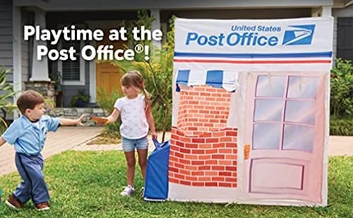 Kid Trax Post Office Play Tent Large White | Interactive Mail Role-Play (115 characters) thumbnail 2