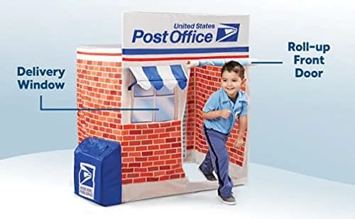 Kid Trax Post Office Play Tent Large White | Interactive Mail Role-Play (115 characters) thumbnail 4
