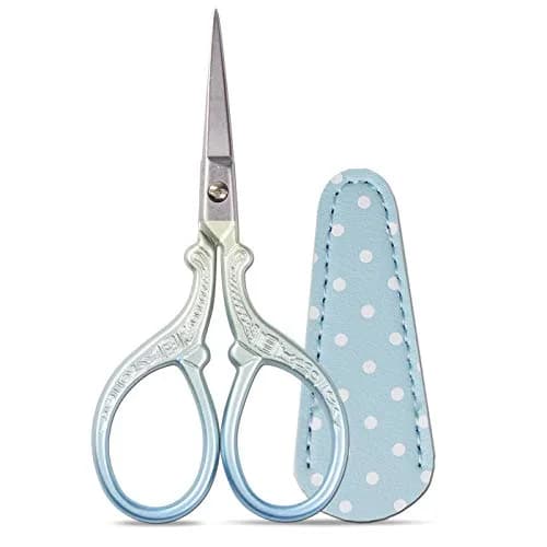 Hisuper Embroidery Scissors Set with Leather Sheaths 9.1 cm (3.6 inch) | Sharp Stainless Steel Craft Shears thumbnail 1