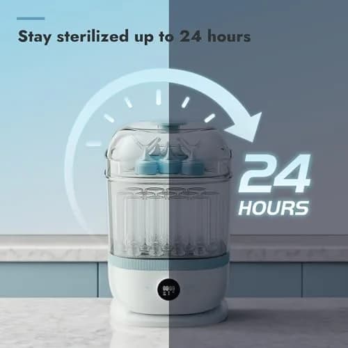 Papablic Bottle Sterilizer and Dryer Pro Max 13 Bottles Large Capacity | 5-in-1 Baby Care Device thumbnail 7