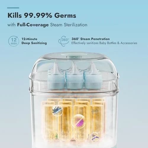 Papablic Bottle Sterilizer and Dryer Pro Max 13 Bottles Large Capacity | 5-in-1 Baby Care Device thumbnail 2