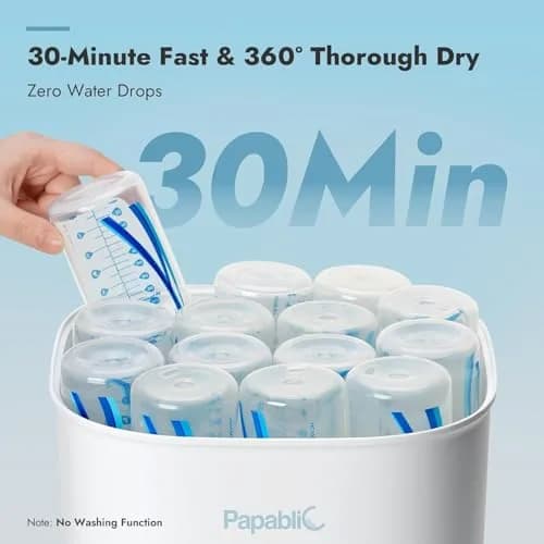 Papablic Bottle Sterilizer and Dryer Pro Max 13 Bottles Large Capacity | 5-in-1 Baby Care Device thumbnail 3