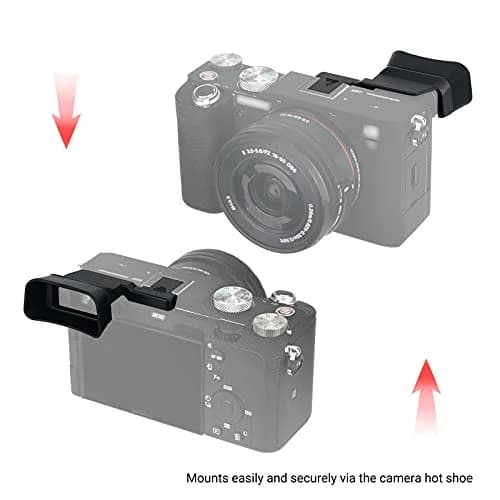 Kiorafoto Extended Eyecup for Sony Alpha A7C Camera | Protects Viewfinder from Impact & Light thumbnail 6