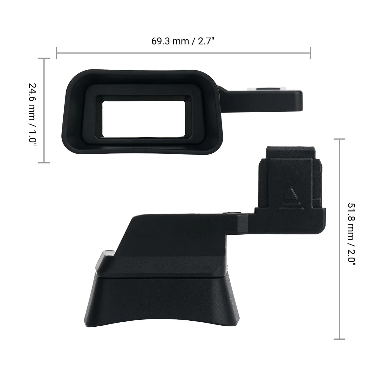 Kiorafoto Extended Eyecup for Sony Alpha A7C Camera | Protects Viewfinder from Impact & Light - view 7