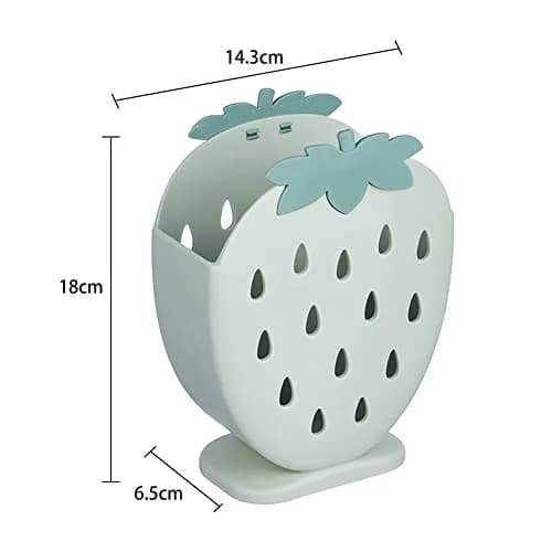 AKOAK Strawberry Chopsticks Stand 14.3cm (5.63 inch) | Kitchen Utensil Organizer with Fast Drainage thumbnail 9