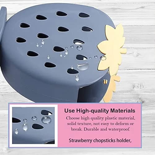 AKOAK Strawberry Chopsticks Stand Holder, Kitchen Utensil Organizer, Dark Blue | 14.3cm (5.63 inch) thumbnail 5
