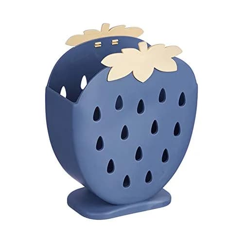 AKOAK Strawberry Chopsticks Stand Holder, Kitchen Utensil Organizer, Dark Blue | 14.3cm (5.63 inch) thumbnail 1