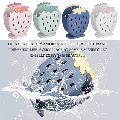 AKOAK Strawberry Chopsticks Stand Holder, Kitchen Utensil Organizer, Dark Blue | 14.3cm (5.63 inch) thumbnail 3