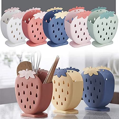 AKOAK Strawberry Chopsticks Stand Cutlery Holder 14.3cm (5.63 inch) | Dries Utensils Fast thumbnail 8