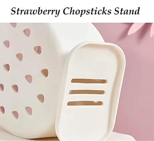 AKOAK Strawberry Chopsticks Stand Cutlery Holder 14.3cm (5.63 inch) | Dries Utensils Fast thumbnail 3
