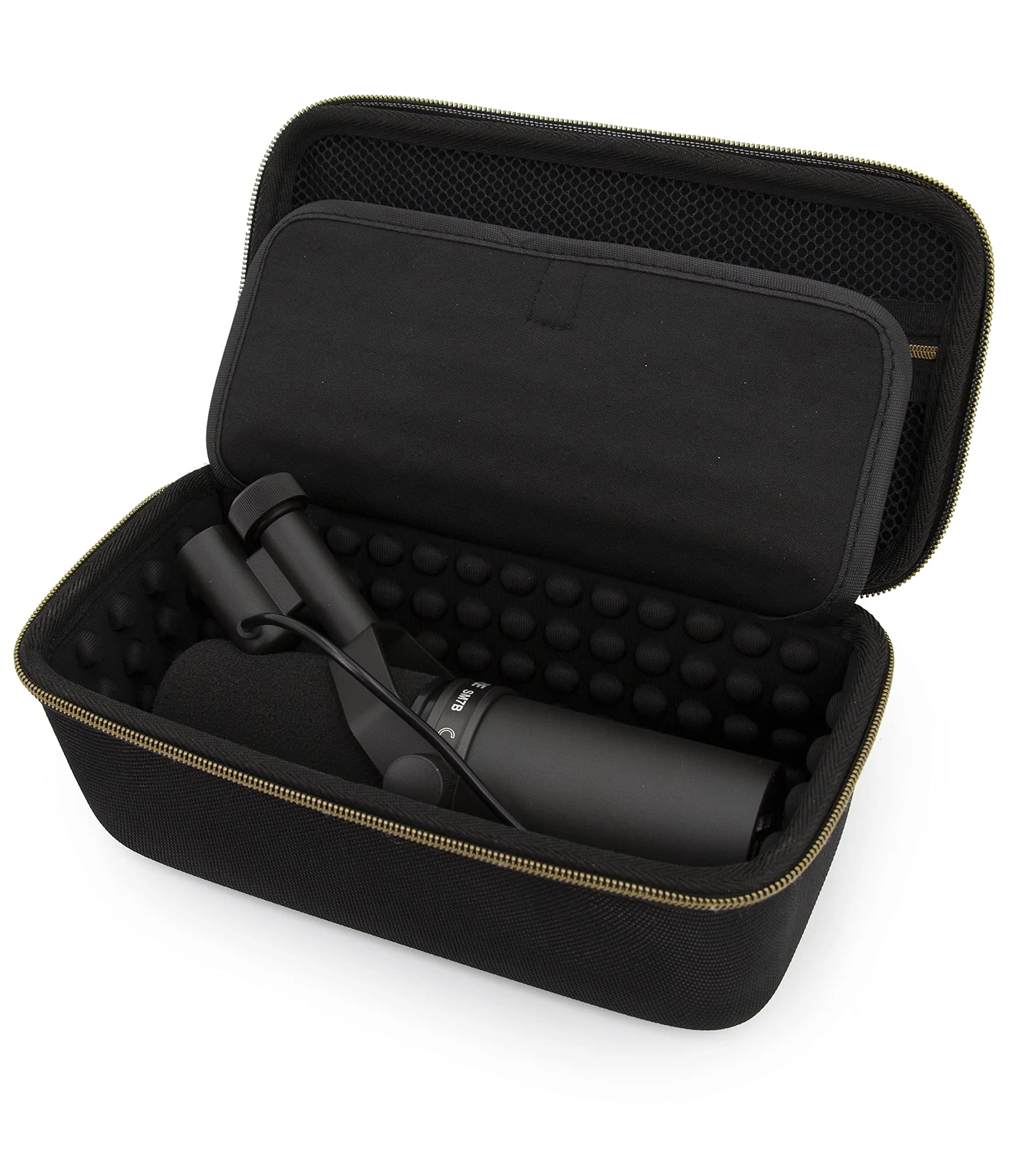 CASEMATIX Studio Hard Shell Case for Rode PodMic, Shure SM7B & Large Podcast Mics - Turquoise (25.6cm x 13.7cm x 10.2cm) — Turquoise